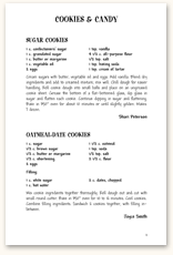 Recipe Page Format F12