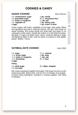 Recipe Page Format F1