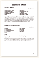 Recipe Page Format F22